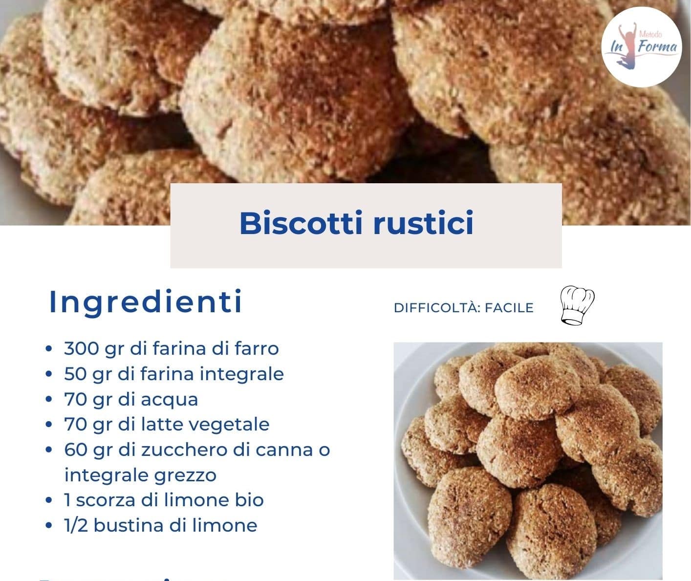 Biscotti rustici | Metodo InForma