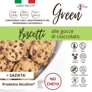Linea Salute - Biscotti alle gocce di cioccolato Green | Metodo InForma
