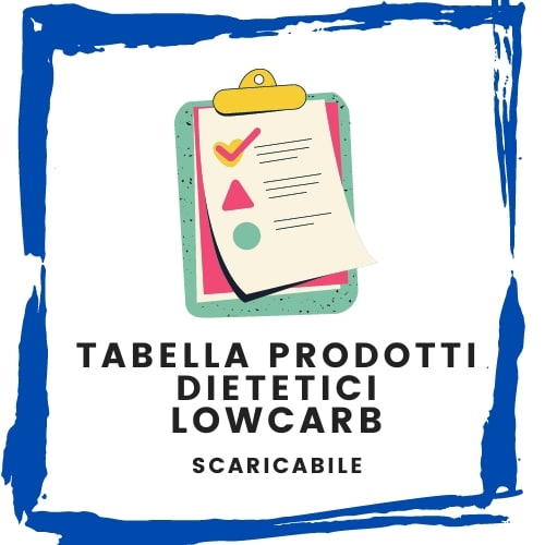 Tabella prodotti dietetici LowCarb | Metodo InForma