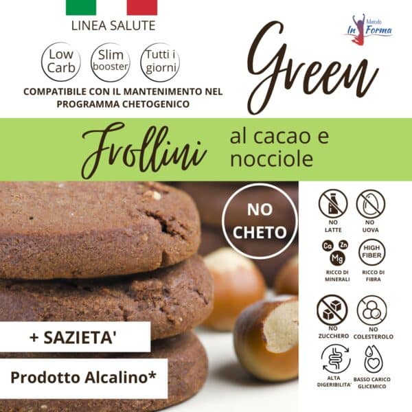 Frollini al Cacao e Nocciole Green | Metodo InForma